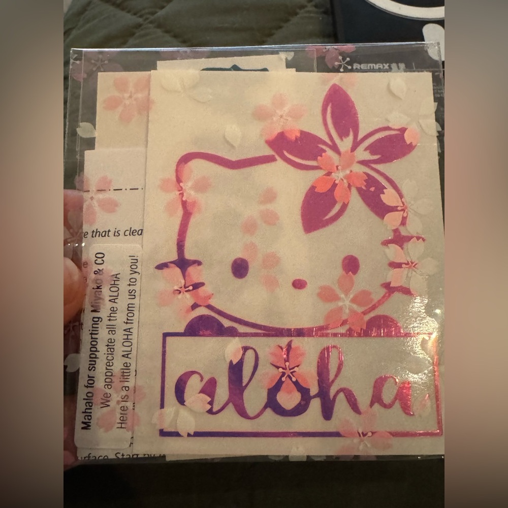 Hello Kitty Aloha Vinyl Decal